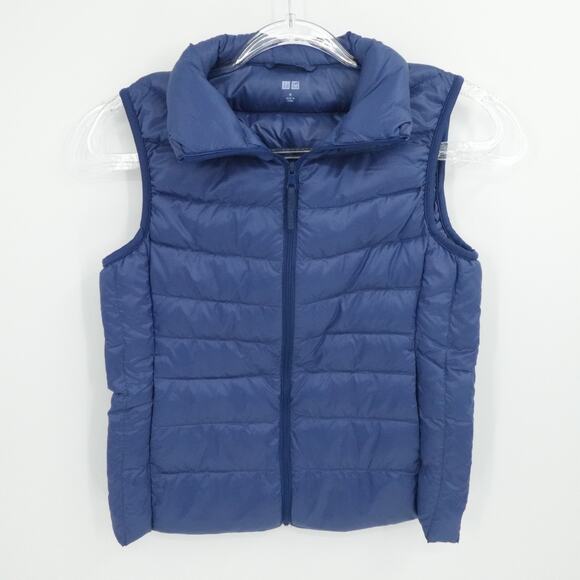 Uniqlo Ultra Light Vest Mens Medium Blue Down Puffer Packable Quilted Outdoor - Picture 1 of 12